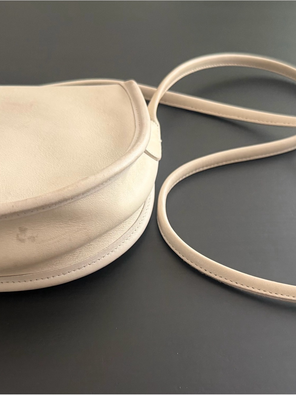 Coach Cream Crossbody Saddle Bag with Gold Hardware - Picture 4 of 7